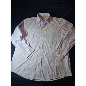 Collars & Co Men's Size XL Blue Pink Check Button Up Shirt